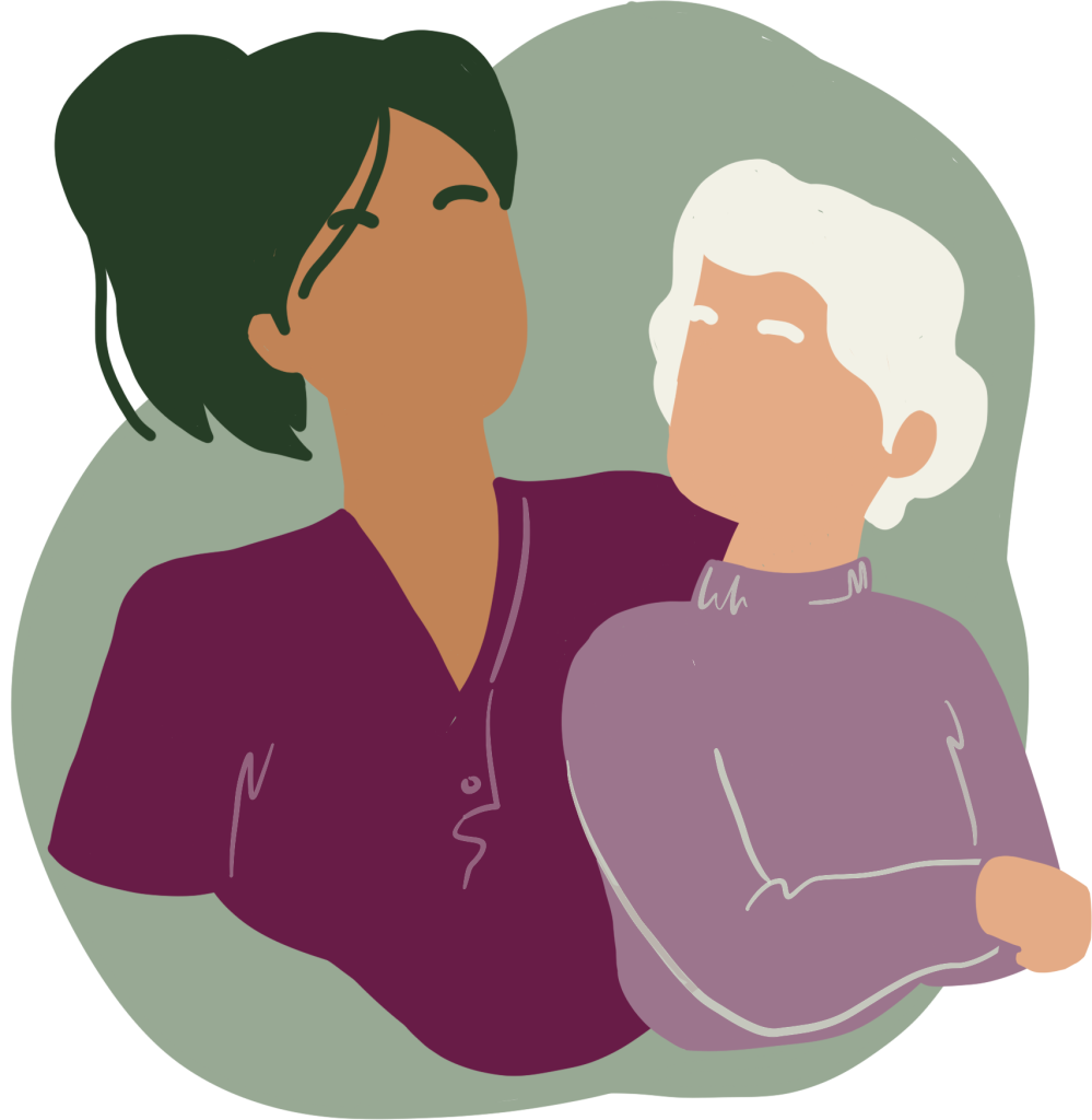 Lohn für die Pflege erhalten